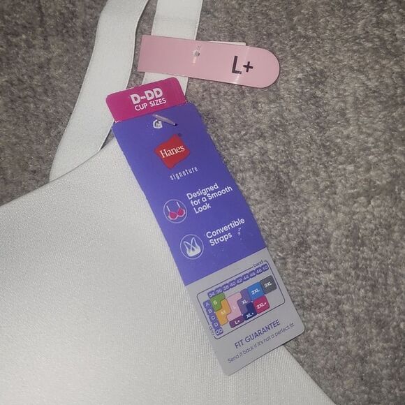 Hanes ComfortFlex Fit Dreamwire T-Shirt Bra, Style MHG563 Size L + - Picture 8 of 9